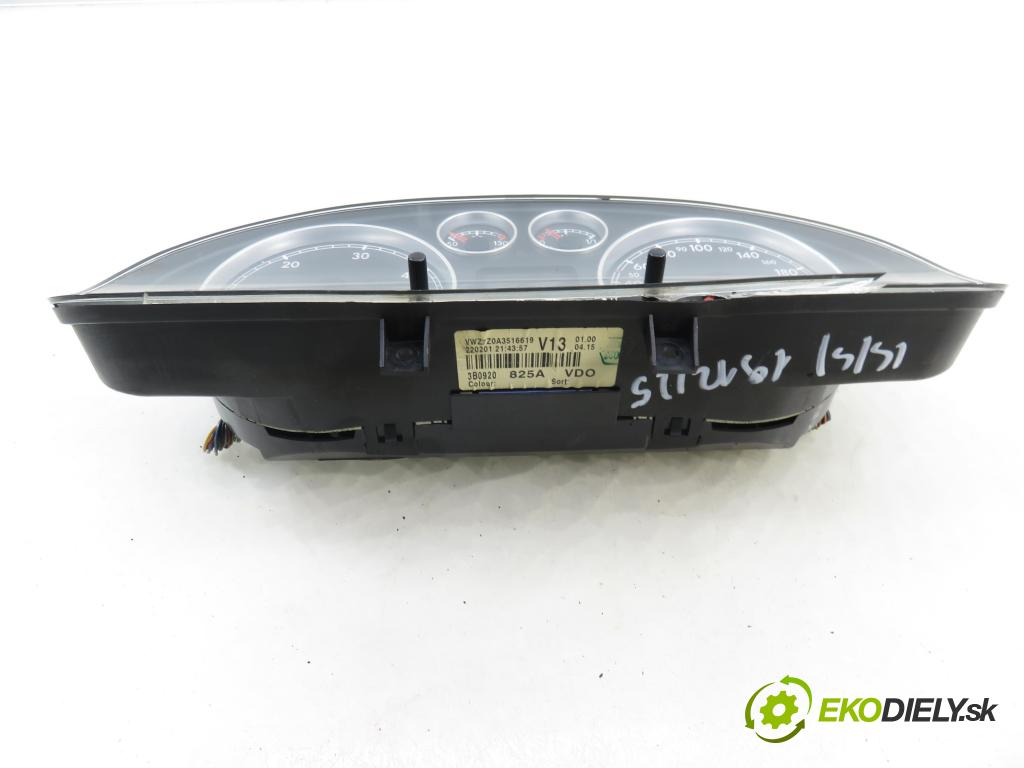 VW PASSAT B5.5 (3B3) SEDAN 2001 96,00 1.9 TDI - AWX 1896,00 Prístrojovka elektrický 3B0920825A ; 110080052002