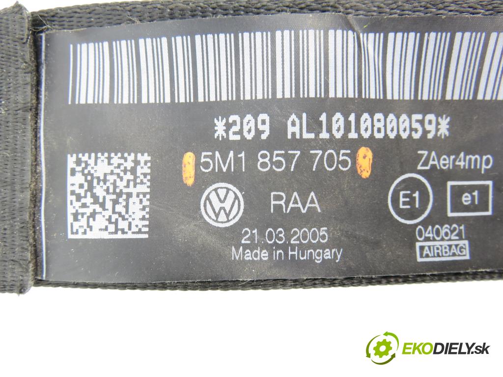 VW GOLF PLUS (5M1, 521) MINIVAN 2005 103,00 2.0 TDI 16V - BKD 1968,00 Držiak bezpečnostný LP 5M1857705