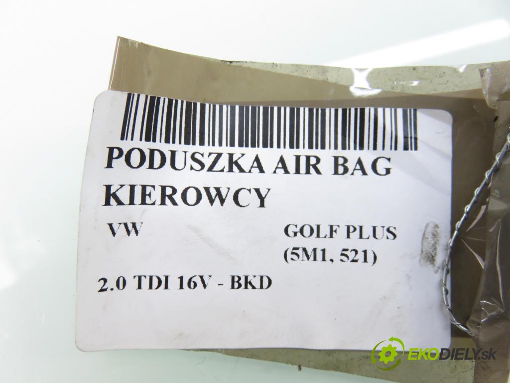 VW GOLF PLUS (5M1, 521) MINIVAN 2005 103,00 2.0 TDI 16V - BKD 1968,00 AirBag air BAG volantu 1K0880201P