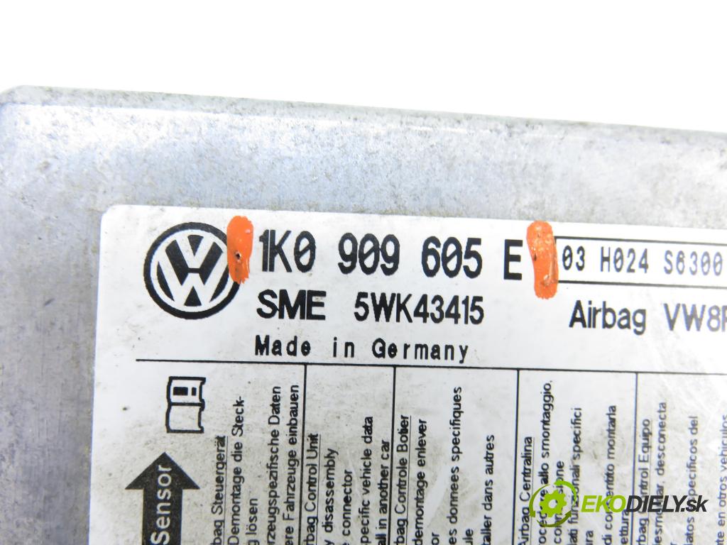 VW GOLF PLUS (5M1, 521) MINIVAN 2005 103,00 2.0 TDI 16V - BKD 1968,00 MODUL air BAG 1K0909605E