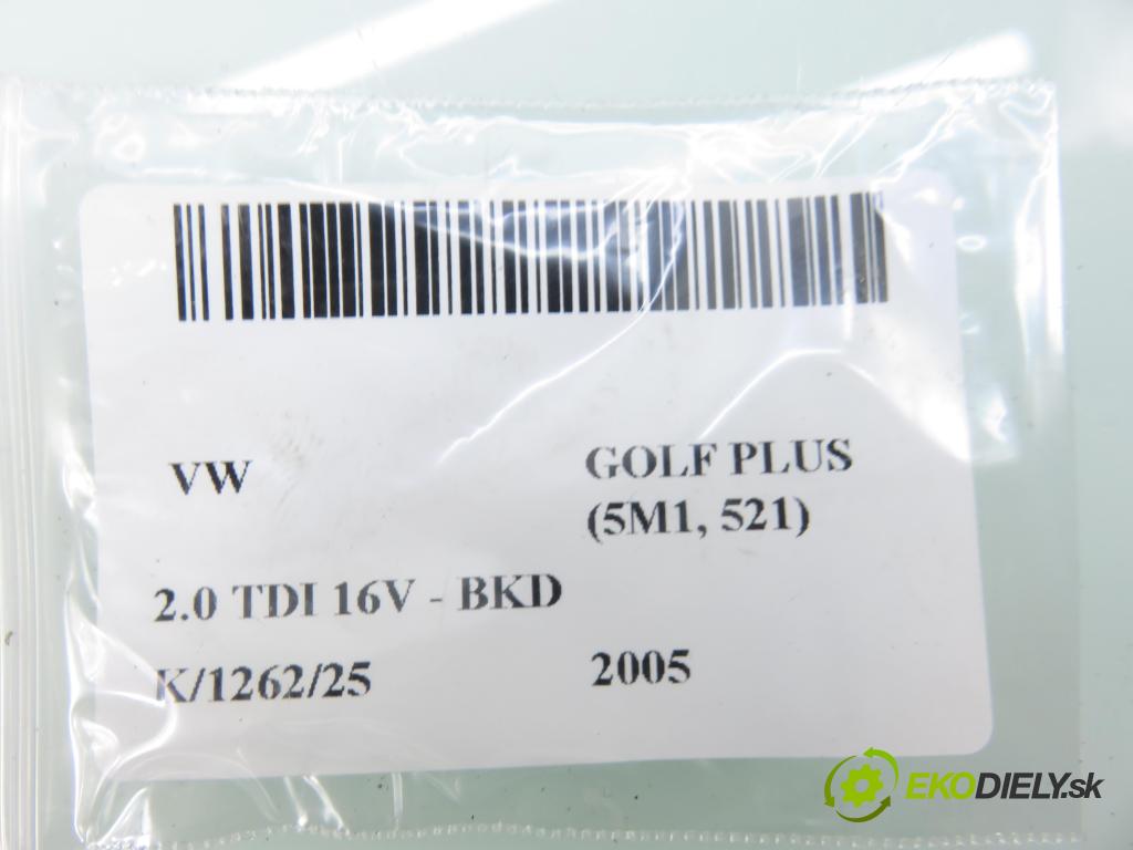 VW GOLF PLUS (5M1, 521) MINIVAN 2005 103,00 2.0 TDI 16V - BKD 1968,00 Mriežky kúrenia CENTRUM: 5M0819153A