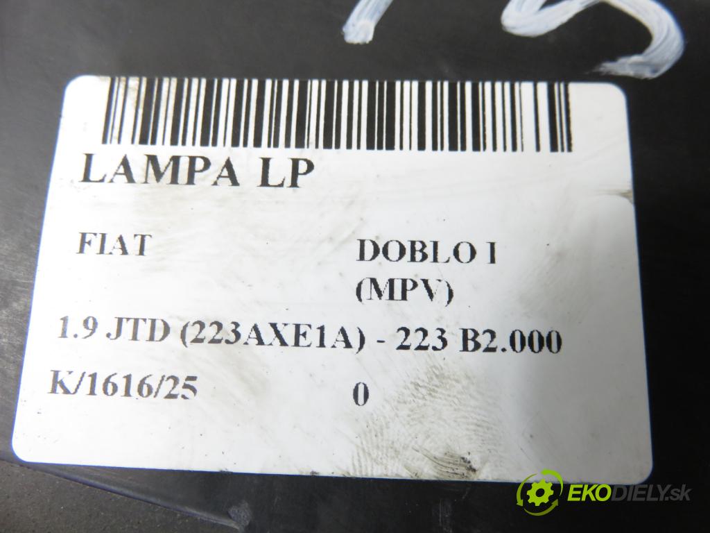 FIAT DOBLO nadwozie wielkoprzestrzenne (MPV) (119_, 223_) KOMBIVAN 2003 74,00 1.9 JTD (223AXE1A) - 223 B2.000 1910,00 světlo LP 46807768 ; 40550999
