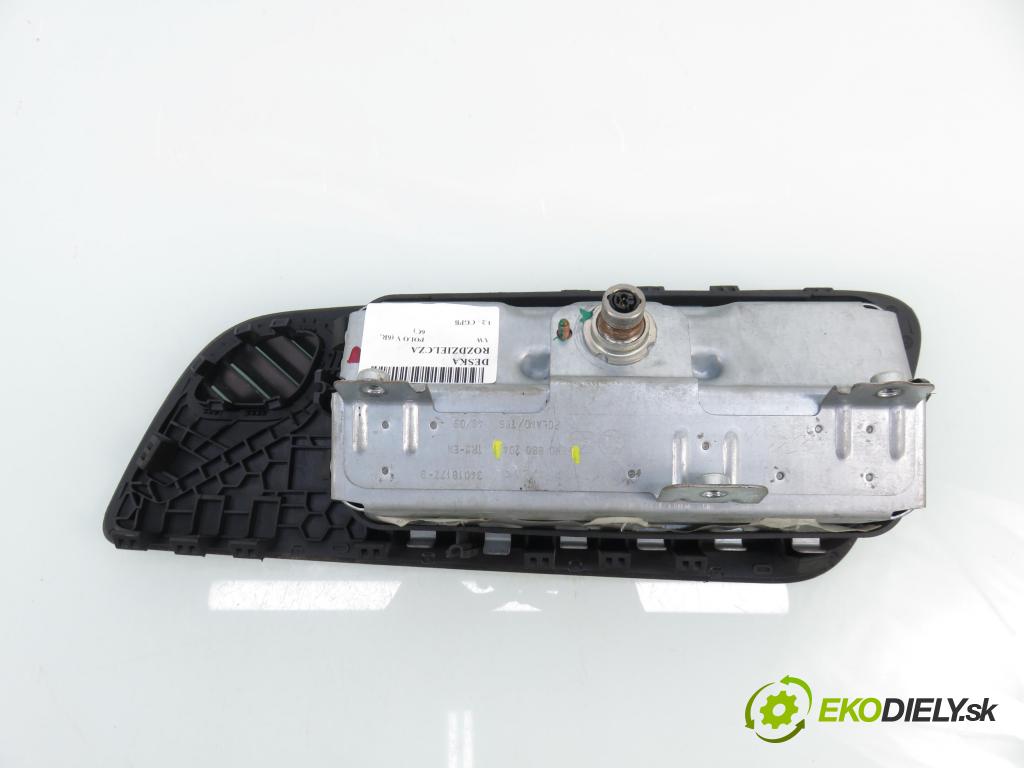 VW POLO (6R, 6C) HB 2010 44,00 1.2 - CGPB 1198,00 AirBag air BAG CESTUJÍCÍ: 6R1880261C ; 6R0880204