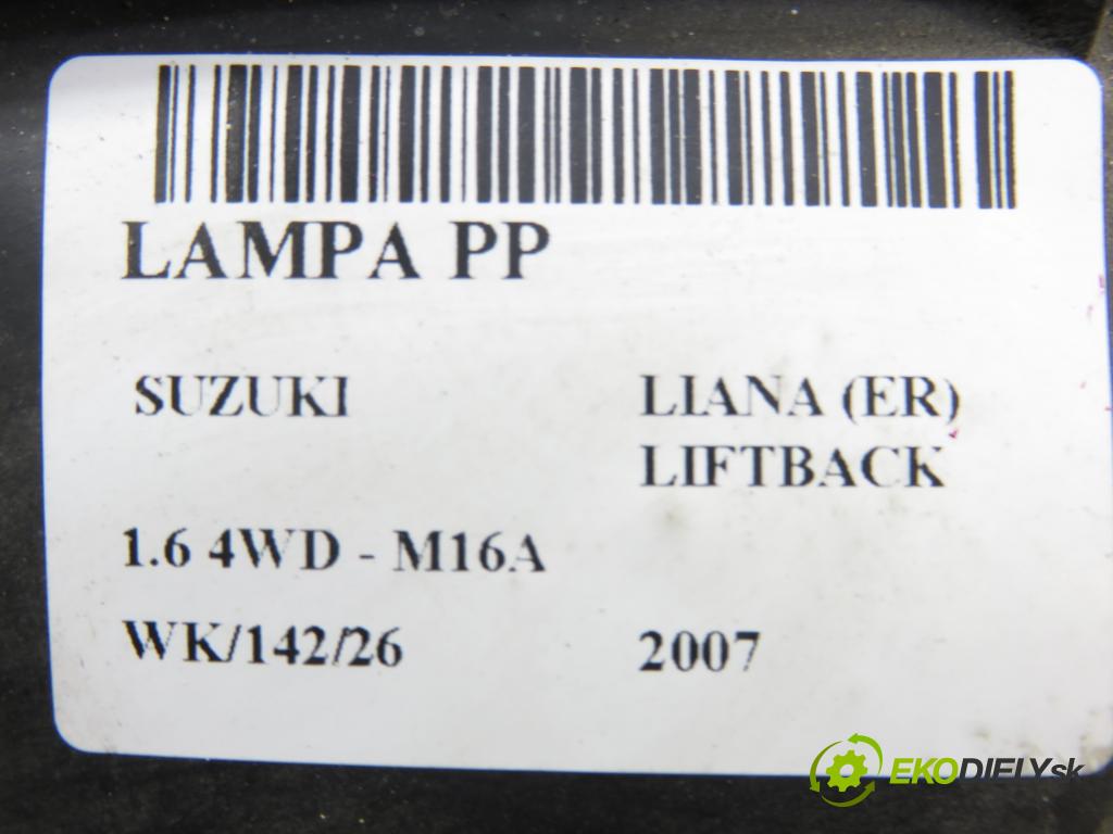 SUZUKI LIANA (ER) HB 2007 79,00 1.6 4WD - M16A 1586,00 Svetlo PP 10032665