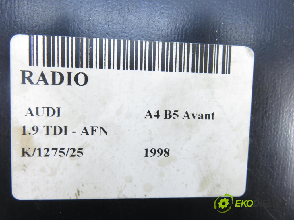 AUDI A4 Avant (8D5, B5) KOMBI 1998 81,00 1.9 TDI - AFN 1896,00 RADIO Modul 4D0035192A ; 7644894380