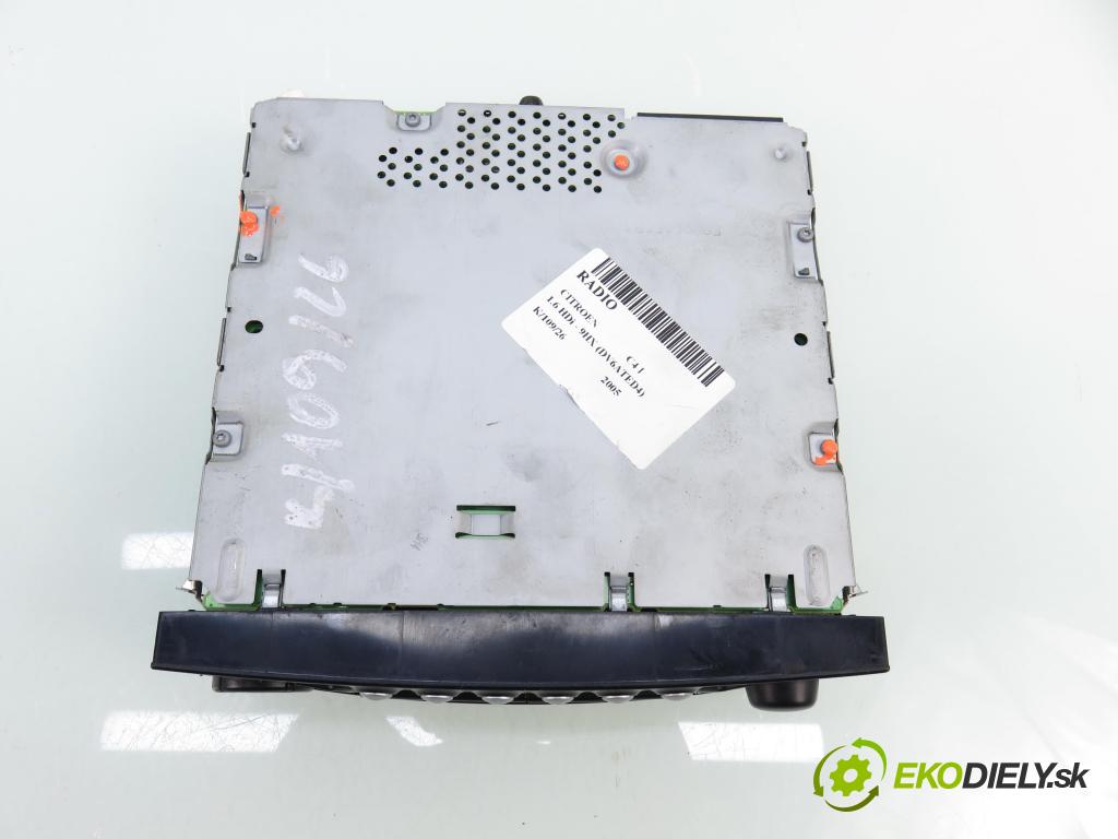 CITROEN C4 I (LC_) HB 2005 66,00 1.6 HDi - 9HX (DV6ATED4) 1560,00 RADIO CD 9666393777