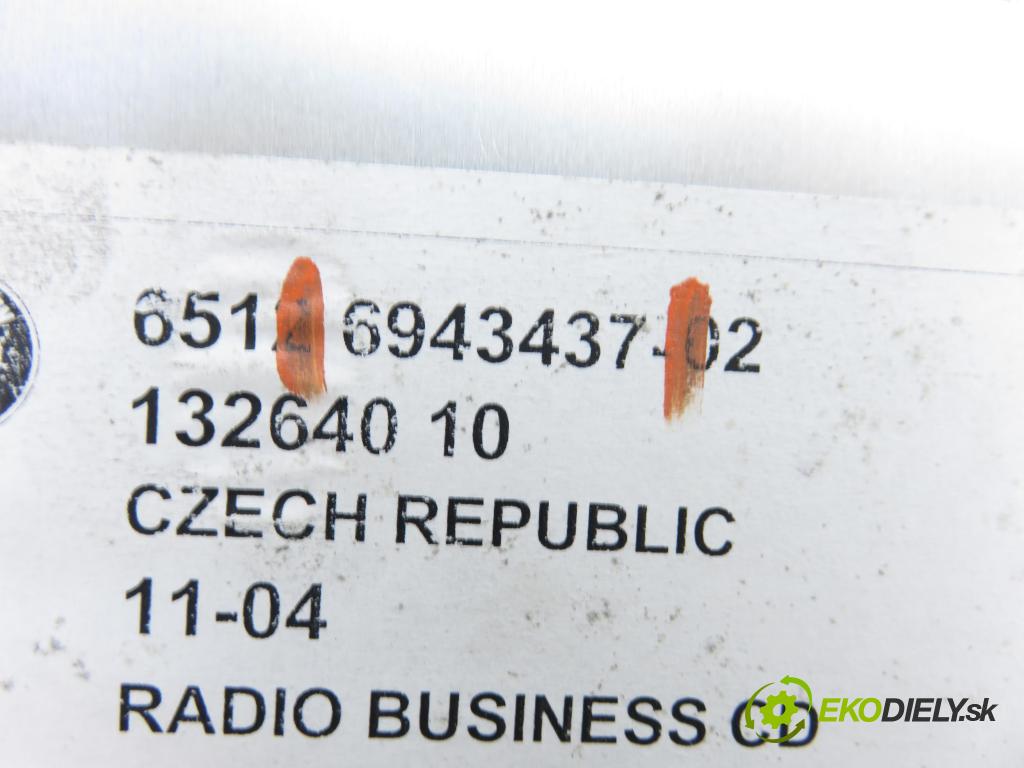 BMW X3 (E83) SUV 2004 110,00 2.0 d 150 - M47 D20 (204D4) 1995,00 RADIO CD 6943437