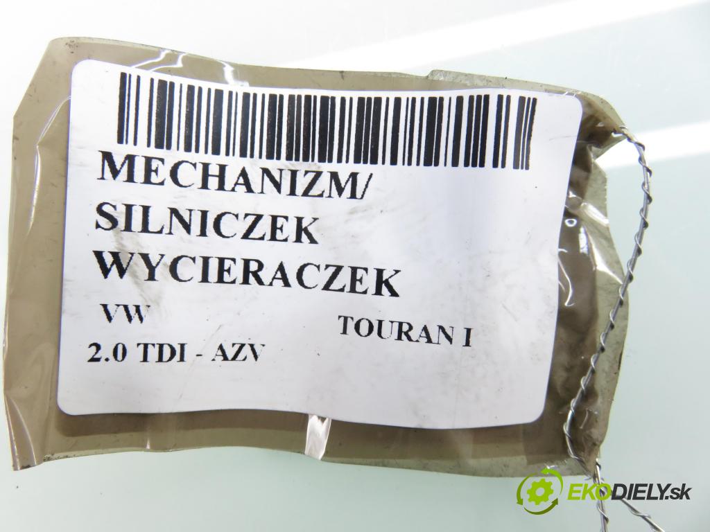 VW TOURAN (1T1, 1T2) MINIVAN 2004 100,00 2.0 TDI PD 16V 136 - AZV 1968,00 Motorček stieračov 0390241718 ; 1T0955120
