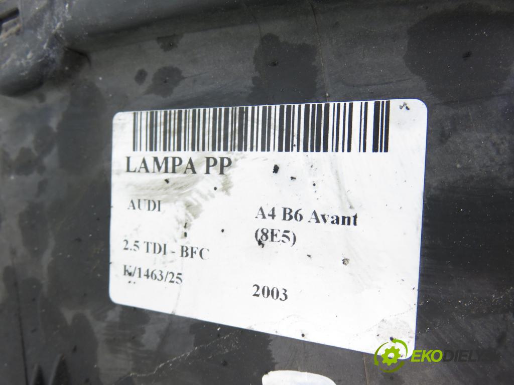 AUDI A4 Avant (8E5, B6) KOMBI 2003 120,00 2.5 V6 TDI 163 - BFC 2496,00 Svetlo PP 8E0941030C