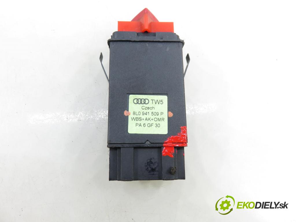AUDI A3 (8L1) HB 2002 74,00 1.9 TDI - AXR 1896,00 prepínač výstražných (núdzových) 8L0941509P