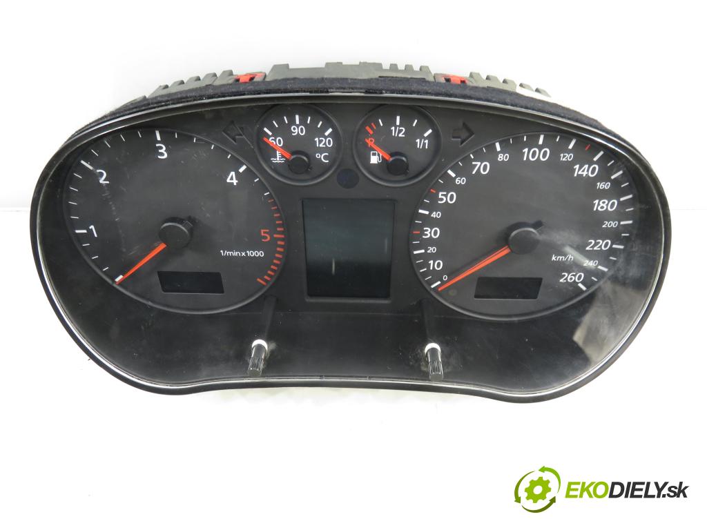 AUDI A3 (8L1) HB 2002 74,00 1.9 TDI - AXR 1896,00 Prístrojovka elektrický 8L0920932L
