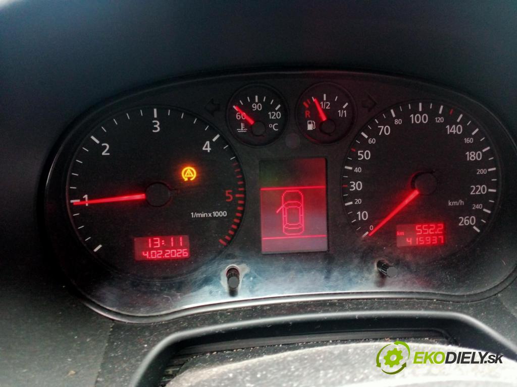 AUDI A3 (8L1) HB 2002 74,00 1.9 TDI - AXR 1896,00 Prístrojovka elektrický 8L0920932L