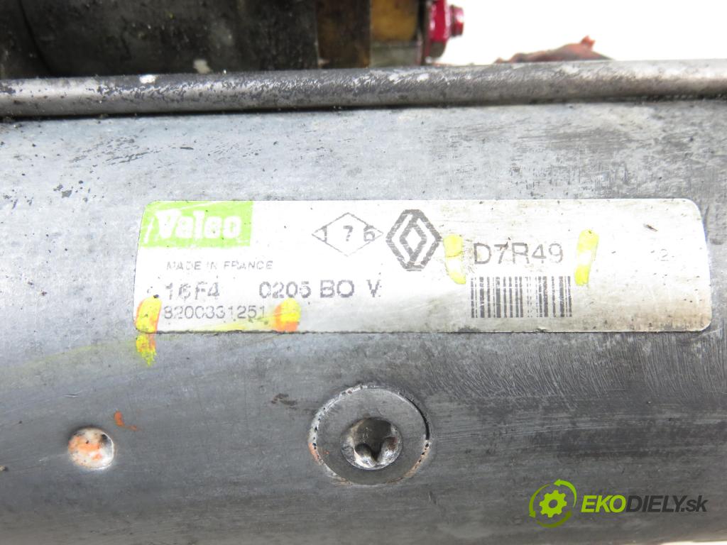 RENAULT ESPACE IV (JK0/1_) MINIVAN 2004 85,00 1.9 dCi 116 - F9Q 820 1870,00 Štartér 8200331251 ; D7R49 (Štartér)