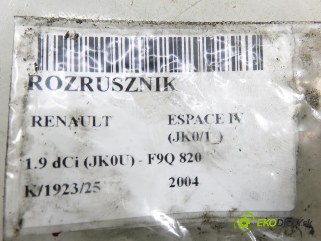 RENAULT ESPACE IV (JK0/1_) MINIVAN 2004 85,00 1.9 dCi 116 - F9Q 820 1870,00 Štartér 8200331251 ; D7R49 (Štartér)