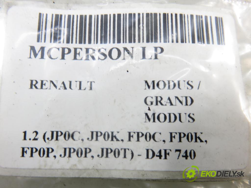 RENAULT MODUS / GRAND MODUS (F/JP0_) HB 2005 55,00 1.2 (JP0C, JP0K, FP0C, FP0K, FP0P, JP0P, JP0T) - D 1149,00 MCPERSON LP