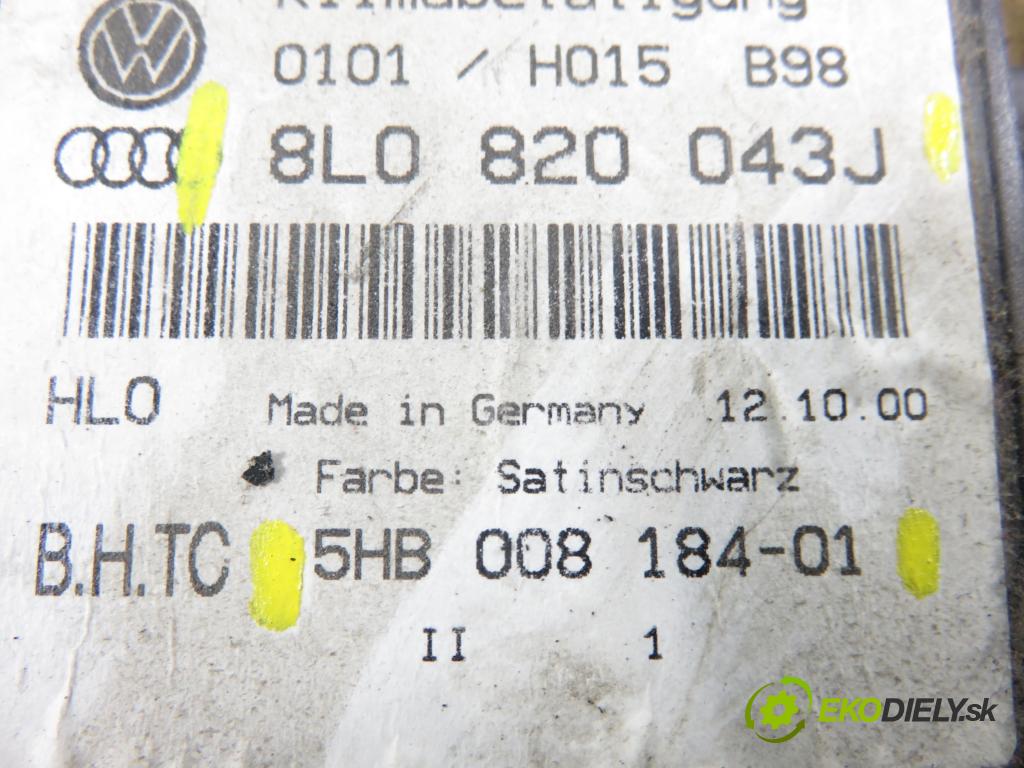 AUDI A3 (8L1) HB 2000 81,00 1.9 TDI - ASV 1896,00 Panel kúrenia KLIMATRONIK 8L0820043J ; 5HB00818401