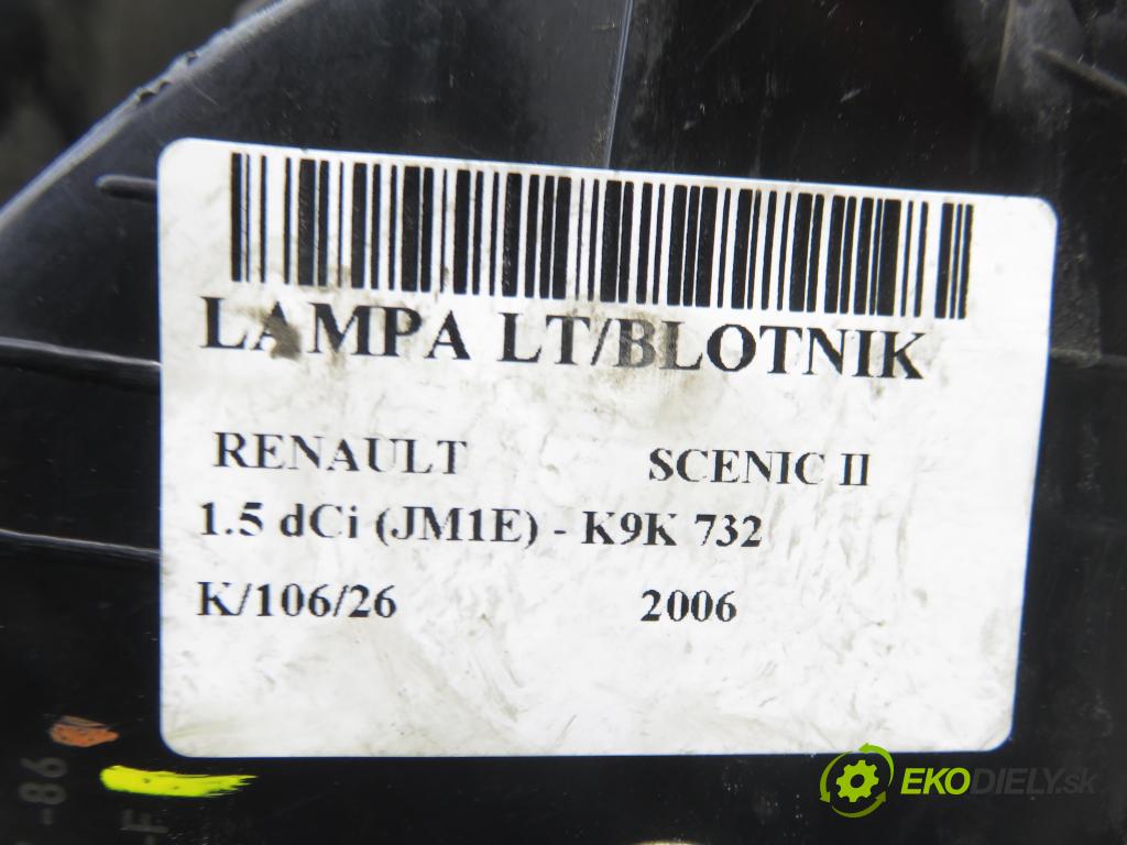 RENAULT SCENIC II (JM0/1_) MINIVAN 2006 78,00 1.5 dCi 106 - K9K 732 1461,00 světlo levé zadní