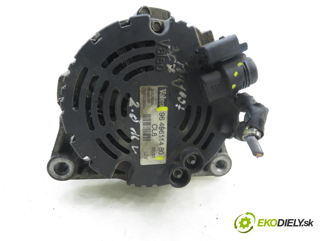 PEUGEOT 206 CC (2D) CABRIO 2002 80,00 1.6 16V - NFU 1587,00 Alternátor 9649611480 (Alternátor)