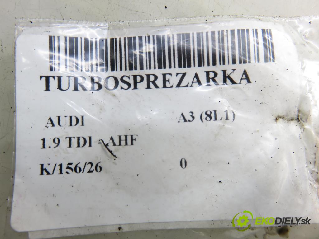 AUDI A3 (8L1) HB 2000 81,00 1.9 TDI - ASV 1896,00 Turbodúchadlo 03G253014E (Turbodúchadlo (kompletné))