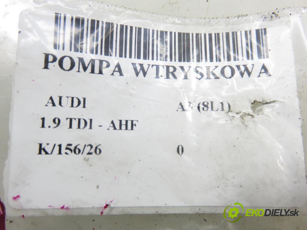 AUDI A3 (8L1) HB 2000 81,00 1.9 TDI - ASV 1896,00 Pumpa vstrekovacia 038130107D ; 0460404977 (Vstrekovacie čerpadlo)