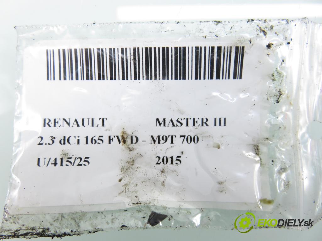 RENAULT MASTER III Platforma / podwozie (EV, HV, UV) KABINA/PLATFORMA 2015 0,00 2.3 dCi 165 FWD - M9T 700 2298,00 Lišta vstrekovacia 8201257368 (Vstrekovacia lišta)