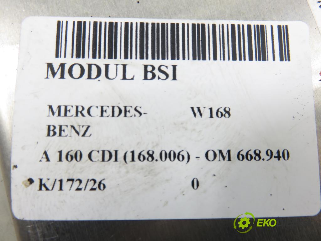 MERCEDES-BENZ KLASA A (W168) HB 2001 55,00 A 160 CDI (168.006) - OM 668.940 1689,00 řídící jednotka motora A6681530179 ; 0281010753