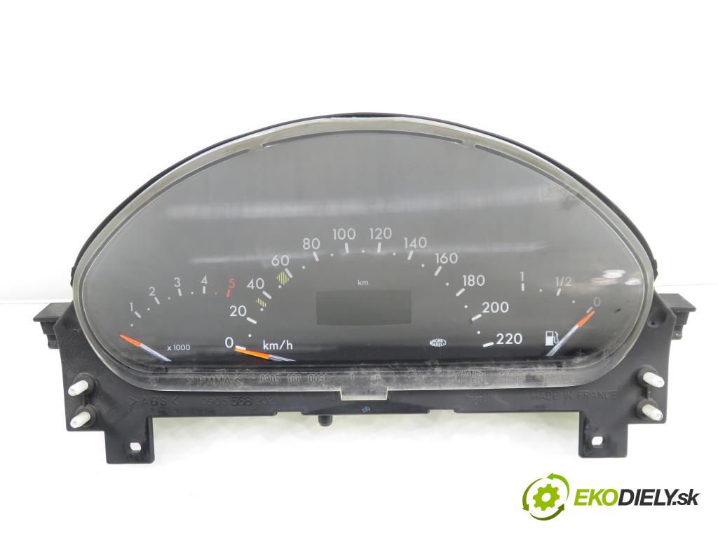 MERCEDES-BENZ KLASA A (W168) HB 2001 55,00 A 160 CDI 75 - OM 668.940 1689,00 Prístrojovka elektrický A1685407611