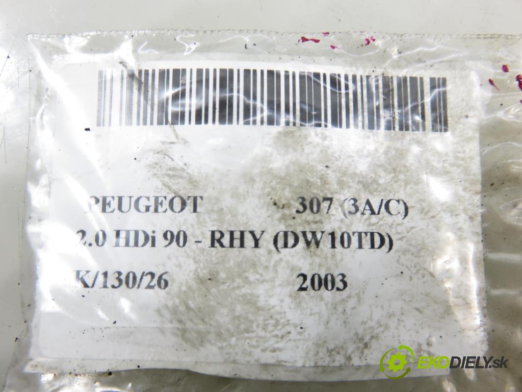 PEUGEOT 307 (3A/C) HB 2003 66,00 2.0 HDi 90 - RHY (DW10TD) 1997,00 vstrekovač 9636819380 (Vstrekovač paliva)