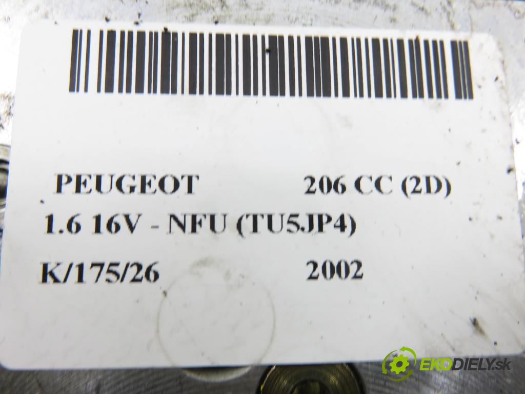 PEUGEOT 206 CC (2D) CABRIO 2002 80,00 1.6 16V - NFU 1587,00 Motor otvárania strechy 9639025080