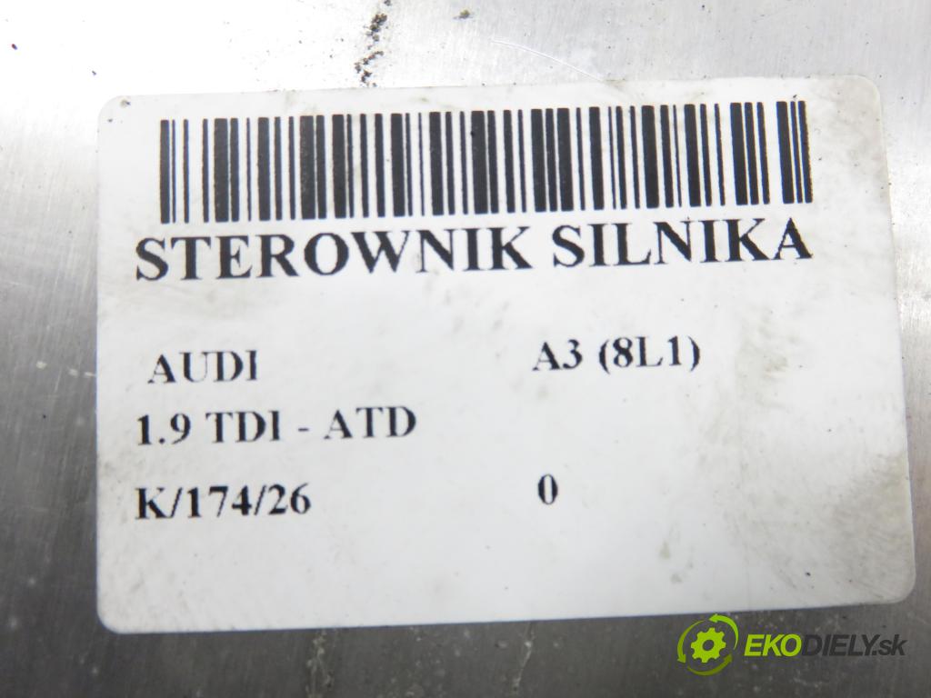 AUDI A3 (8L1) HB 2002 74,00 1.9 TDI - AXR 1896,00 řídící jednotka motora 038906019FH ; 0281010670