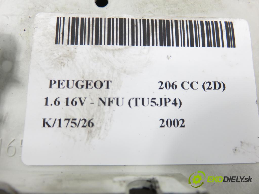PEUGEOT 206 CC (2D) CABRIO 2002 80,00 1.6 16V - NFU 1587,00 ZOBRAZIT: 9641014877