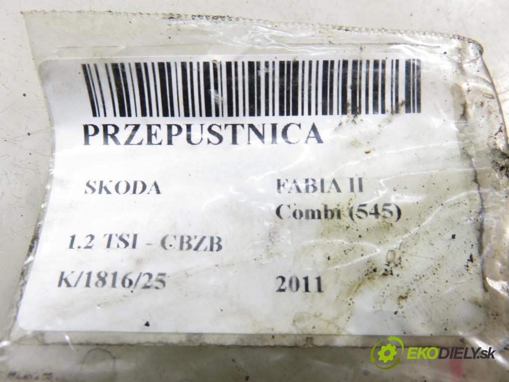 SKODA FABIA II Combi (545) KOMBI 2011 77,00 1.2 TSI - CBZB 1197,00 Škrtiaca klapka 03F133062 (Škrtiaca klapka)