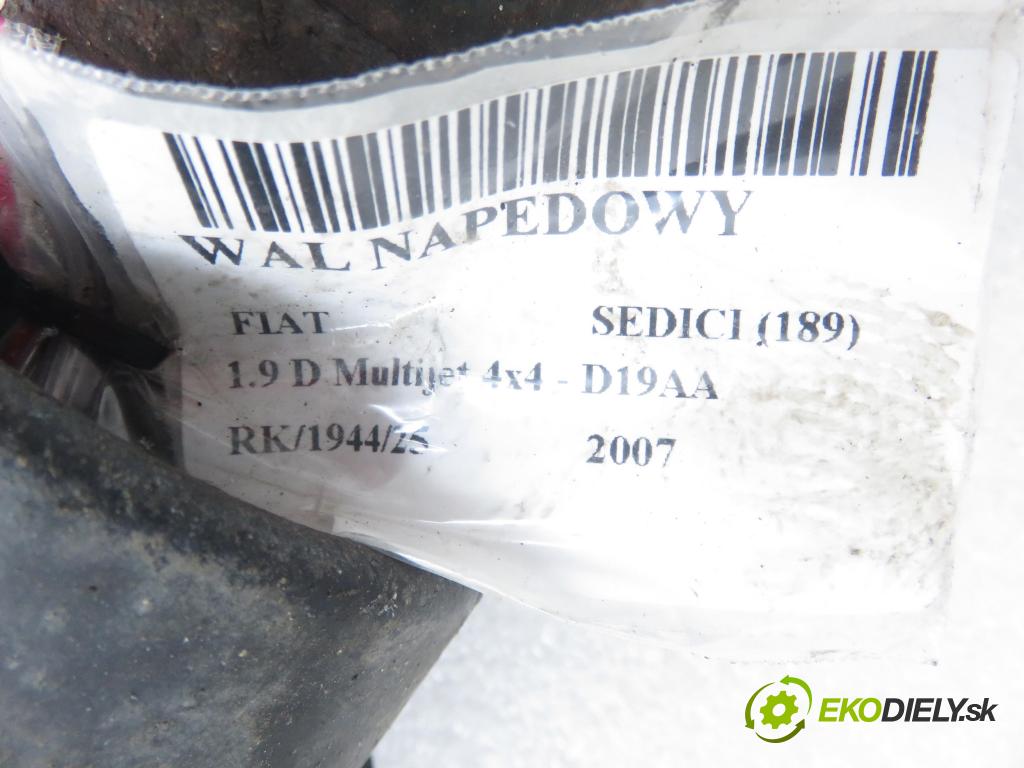 FIAT SEDICI (189_) CROSSOVER 2007 88,00 1.9 D Multijet 120 4x4 - D19AA 1910,00 hriadeľ JAZDA: