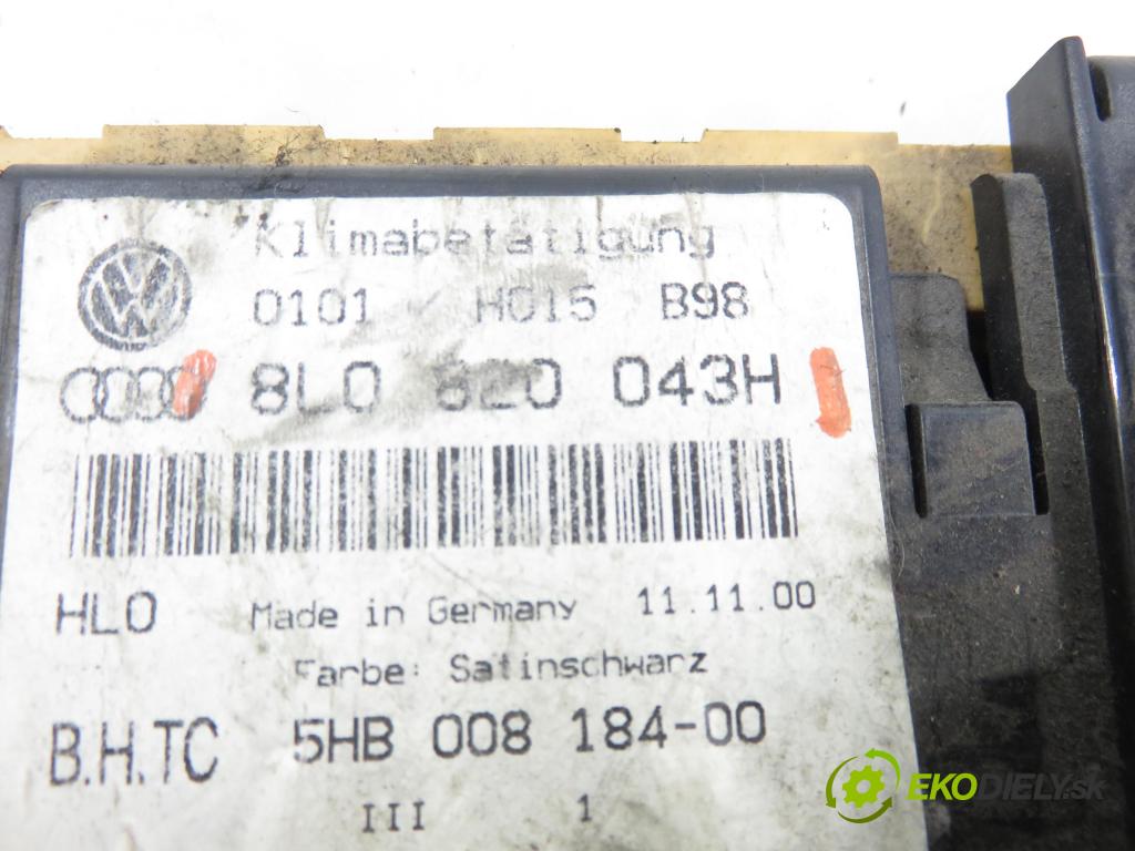 AUDI A3 (8L1) HB 2001 92,00 1.8 - AGN 1781,00 Panel topení KLIMATRONIK 8L0820043H