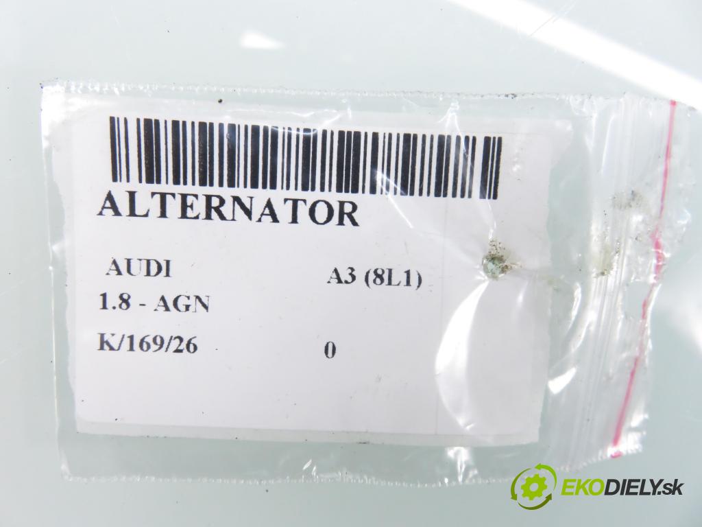AUDI A3 (8L1) HB 2001 92,00 1.8 - AGN 1781,00 Alternátor 028903028D ; 0124325003 (Alternátor)