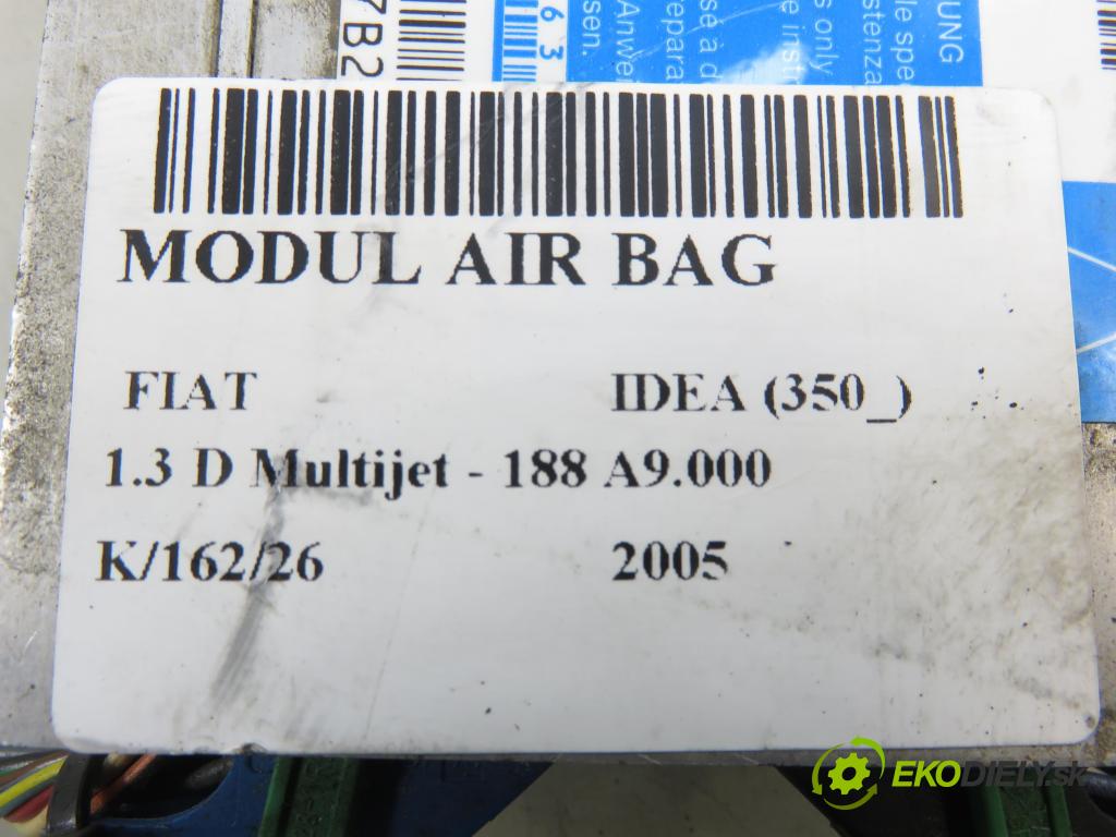 FIAT IDEA (350_) HB 2005 0,00 1.3 D Multijet - 188 A9.000 1248,00 MODUL air BAG 51752040