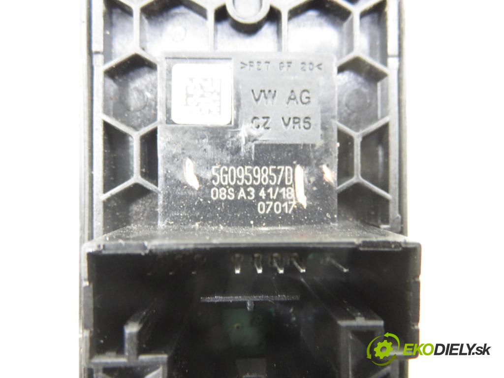 VW GOLF VII Variant (BA5, BV5) KOMBI 2019 850,00 1.6 TDI CR 115 - DGTE 1598,00 Panel ovládania okien 5G0959857D