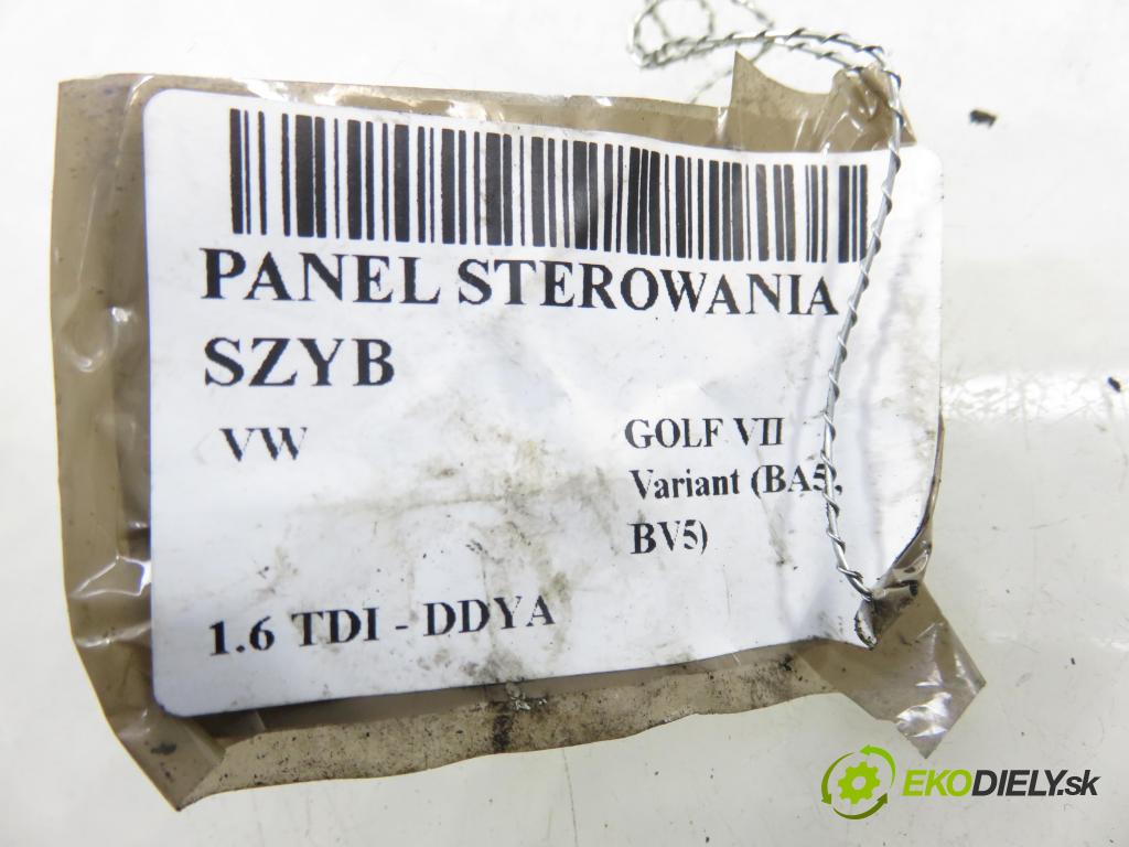 VW GOLF VII Variant (BA5, BV5) KOMBI 2019 850,00 1.6 TDI CR 115 - DGTE 1598,00 Panel ovládania okien 5G0959857D