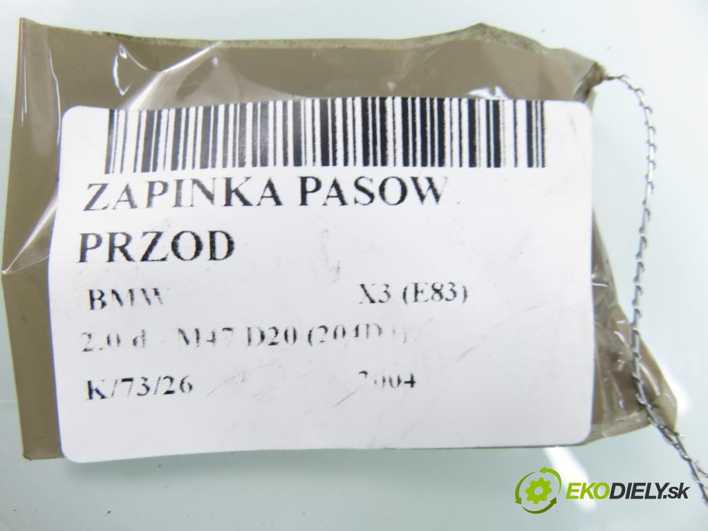BMW X3 (E83) SUV 2004 110,00 2.0 d 150 - M47 D20 (204D4) 1995,00 zapínače pásov predný 33027345