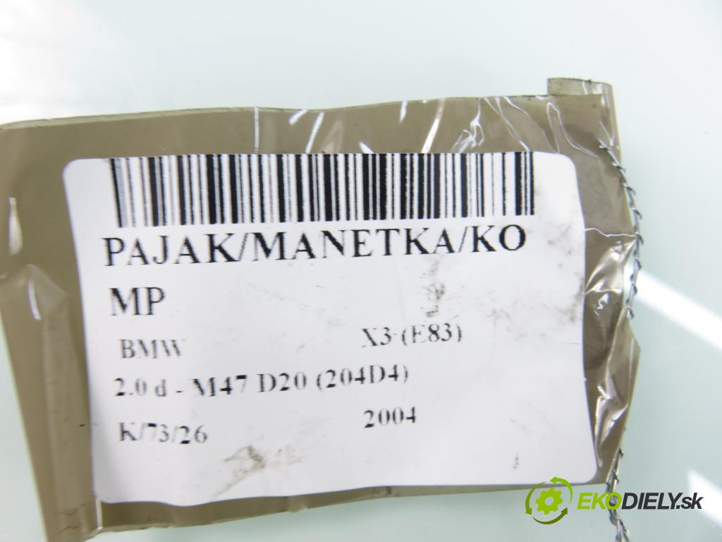 BMW X3 (E83) SUV 2004 110,00 2.0 d 150 - M47 D20 (204D4) 1995,00 páčka/prepínač 83764439