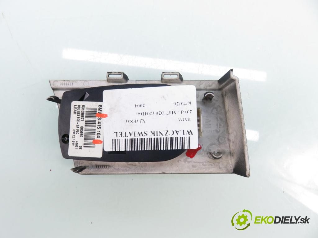 BMW X3 (E83) SUV 2004 110,00 2.0 d 150 - M47 D20 (204D4) 1995,00 prepínač svetlá 3415104