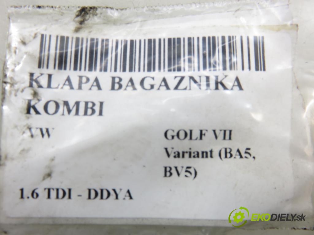 VW GOLF VII Variant (BA5, BV5) KOMBI 2019 850,00 1.6 TDI CR 115 - DGTE 1598,00 Kľučka dverí kufor 5G9827469D ; 5G6827469F