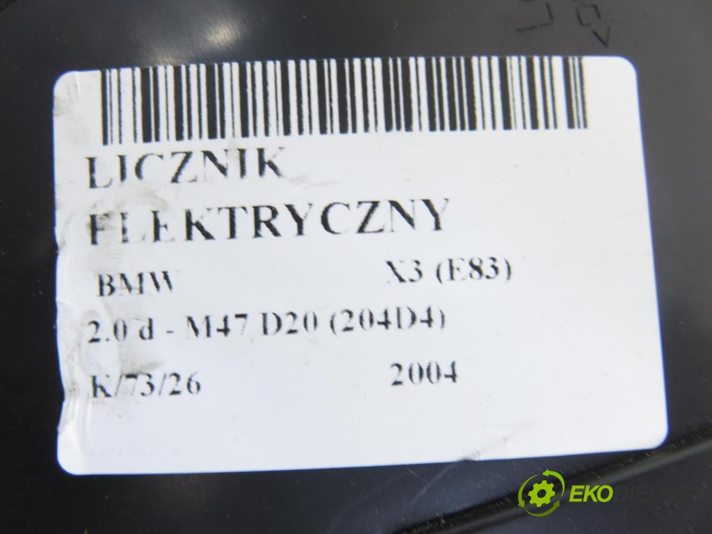BMW X3 (E83) SUV 2004 110,00 2.0 d 150 - M47 D20 (204D4) 1995,00 prístrojovka elektrický 341437202 ; 102464026