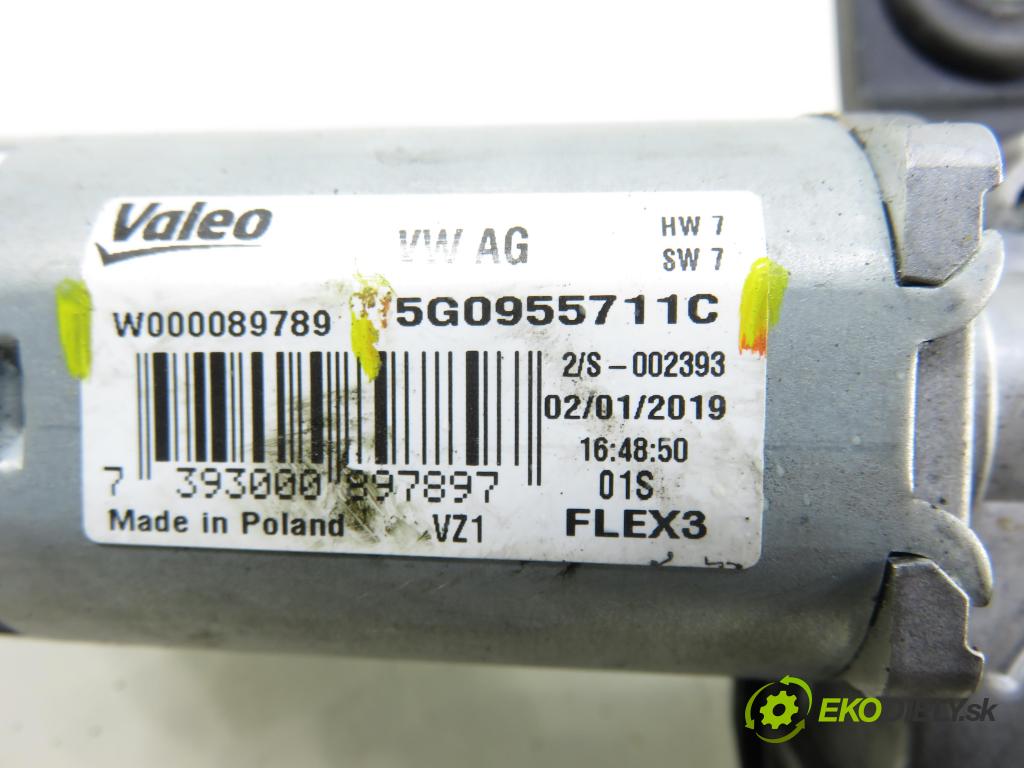 VW GOLF VII Variant (BA5, BV5) KOMBI 2019 850,00 1.6 TDI CR 115 - DGTE 1598,00 Motorček stierače zadné 5G0955711C ; W000089789