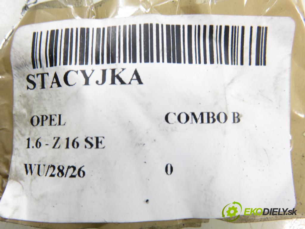 OPEL COMBO C KOMBIVAN 2003 62,00 1.6 8V 84 - Z 16 SE 1598,00 zámok spínacej skrinky 13107754 ; 24445098