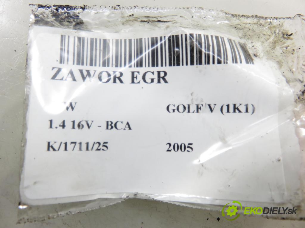 VW GOLF V (1K1) HB 2005 55,00 1.4 16V - BCA 1390,00 VENTIL EGR 728248170