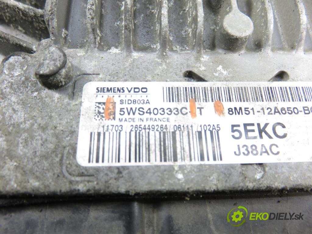 FORD FOCUS II (DA_, HCP) HB 2006 100,00 2.0 TDCi - G6DD 1997,00 řídící jednotka motora 5WS40333CT ; 8M5112A650BC
