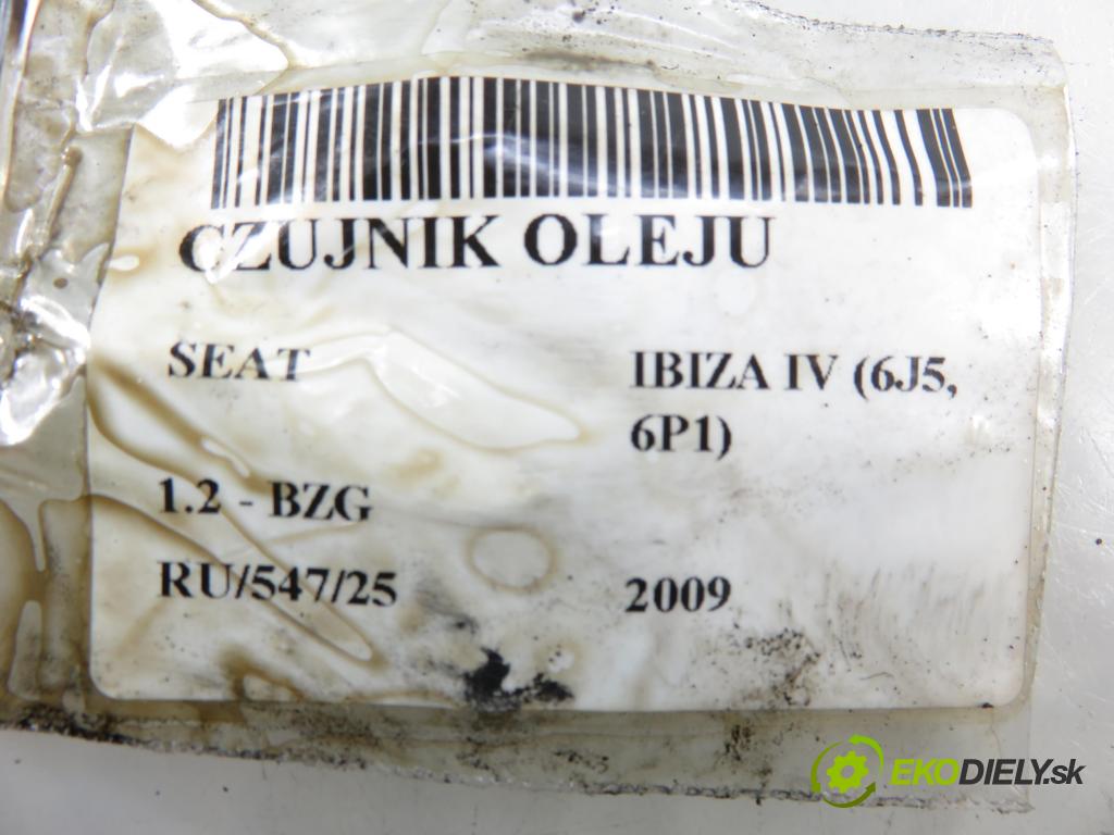 SEAT IBIZA IV (6J5, 6P1) HB 2009 51,00 1.2 12V DOHC 70 - BZG 1198,00 Snímač oleja 045907660D ; 00813401HLD