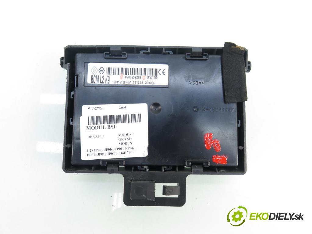 RENAULT MODUS / GRAND MODUS (F/JP0_) HB 2005 55,00 1.2 (JP0C, JP0K, FP0C, FP0K, FP0P, JP0P, JP0T) - D 1149,00 MODUL BSI 8200652289