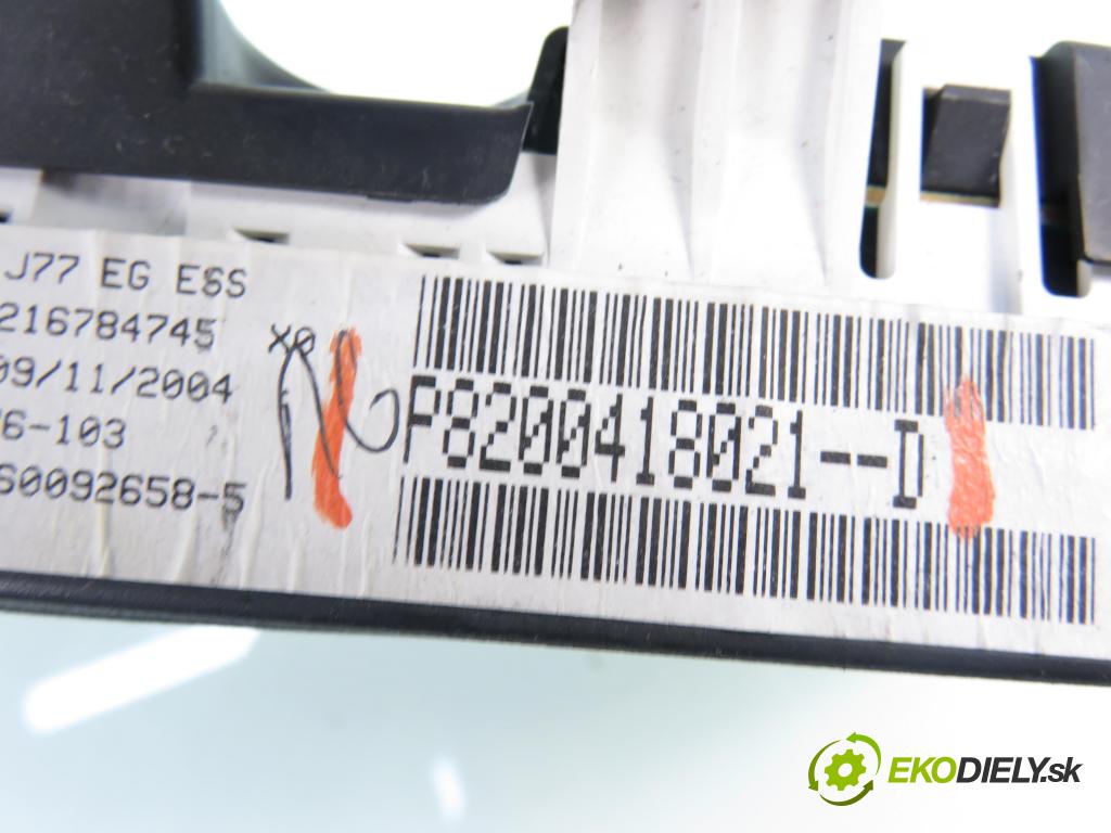 RENAULT MODUS / GRAND MODUS (F/JP0_) HB 2005 55,00 1.2 (JP0C, JP0K, FP0C, FP0K, FP0P, JP0P, JP0T) - D 1149,00 Prístrojovka elektrický P8200418021D